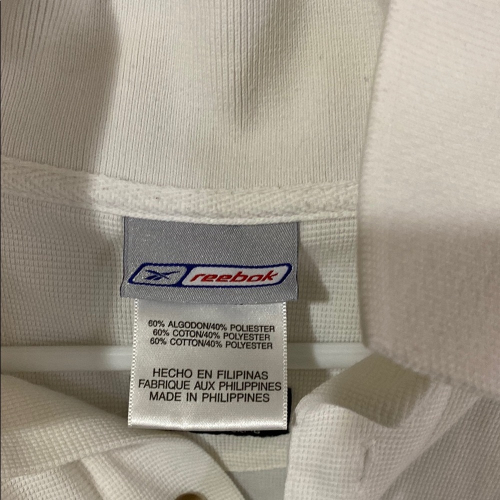 White Cincinnati Bengals Polo Shirt with Embroidered Logo - Picture 3 of 7